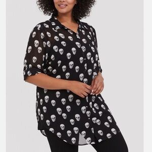 NWT Torrid sheer oversized tunic